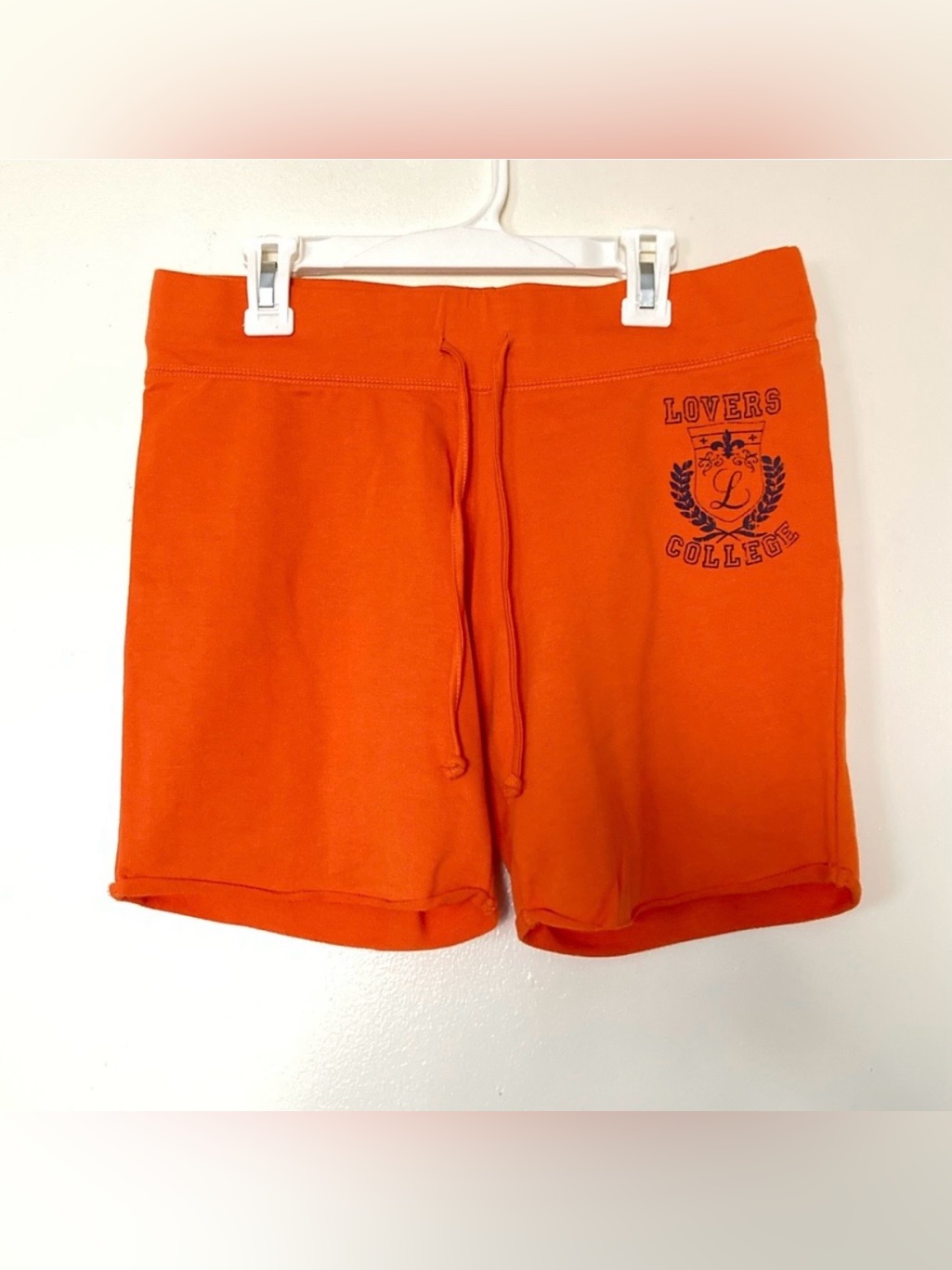 Brand New Jc Penneys Vintage Lovers College Orange Capris Sweatpants Shorts